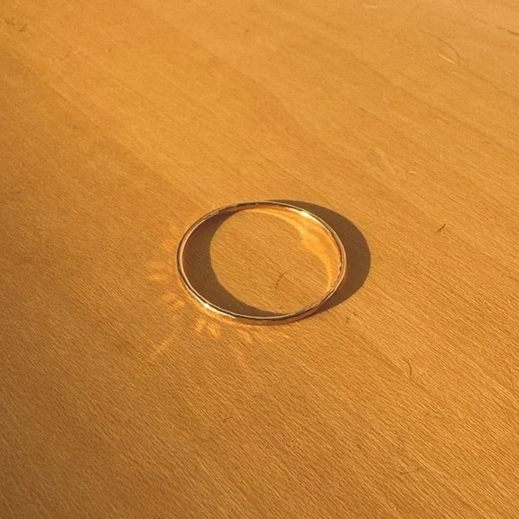 14k gold stacking ring - size 11 - Picture 2 of 4